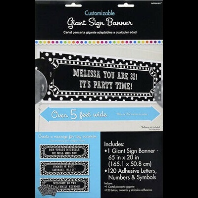 Banner Letter Prism BW