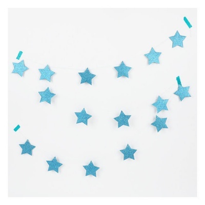 Grinalda Estrelas Azuis