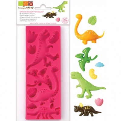 Molde Silicone Dino