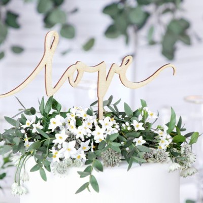 Cake Topper Madeira - Love