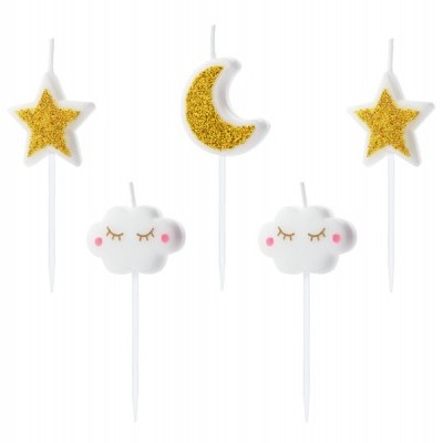 Velas Little Stars Mix,pk/5