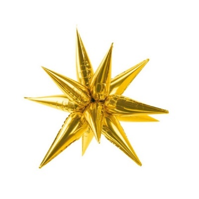 Balão Foli Star Gold 3D, 70cm