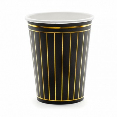 Copos Riscas Black,260ml,pk/6