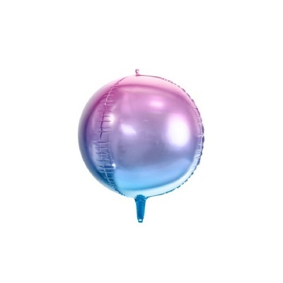 Balão Bola 35 cm - Ombre Violet/Blue