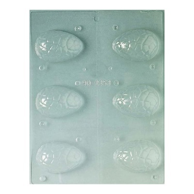 Molde Acetato Ovo Craquelado  - 6 peças
