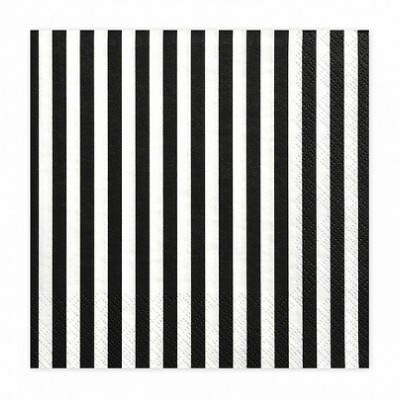 Guardanapos Riscas Pretas,pk/20