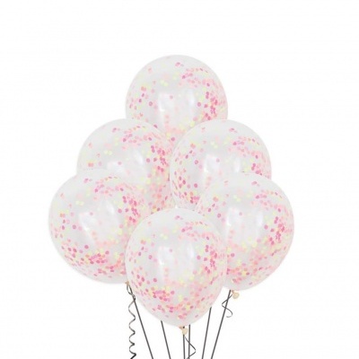 Balões Neon Confetti, pk/6