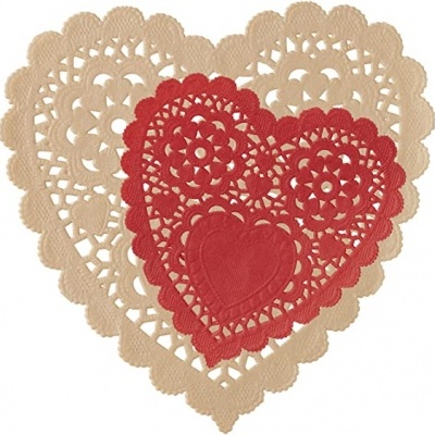 Naperons Coração, pk/12