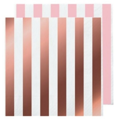 Guardanapos Rose Gold Stripes