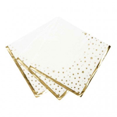 Guardanapos Estrelas 33cm,pk/16