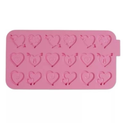 Molde Silicone Chocolates Corações