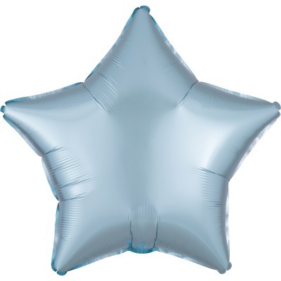 Balão Estrela 45cm -Satin Pastel Blue