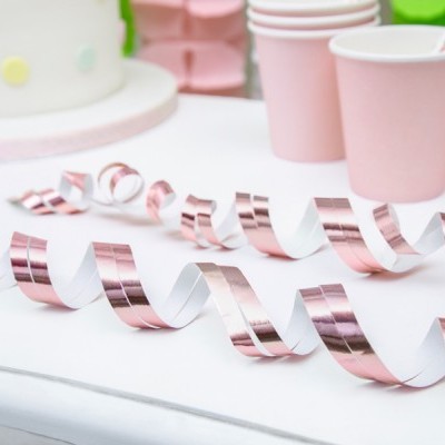 Serpentinas Holografic Rose Gold