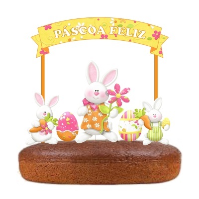 Topo de Bolo - Pascoa