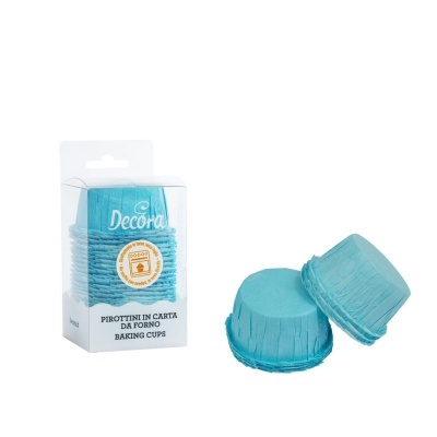Formas CupCake Ruffled Blue, pk/25