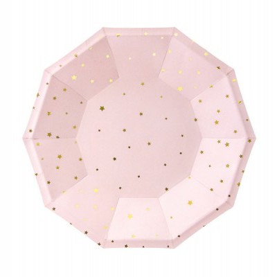 Pratos Stars Light Rose, pk/6
