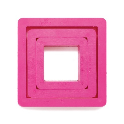 Cortador Quadrados ,1,5/3,5/5 cm, pk/3
