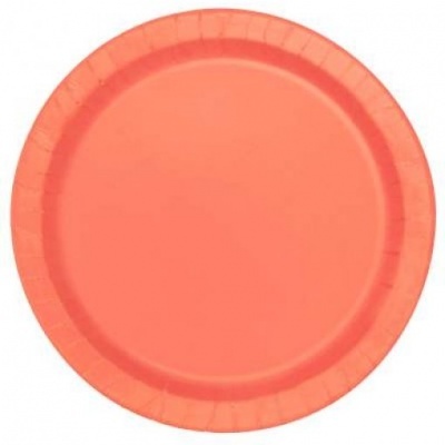 Pratos Redondos 17cm - Coral, pk/20