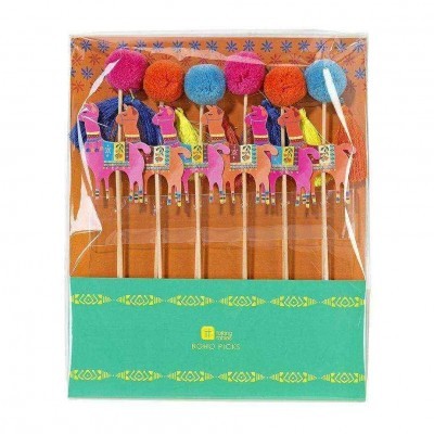 Pom Pom Picks Boho Mix Llama