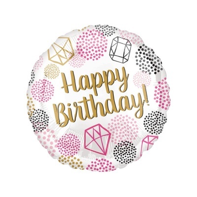 Balão Std Birthday Gems