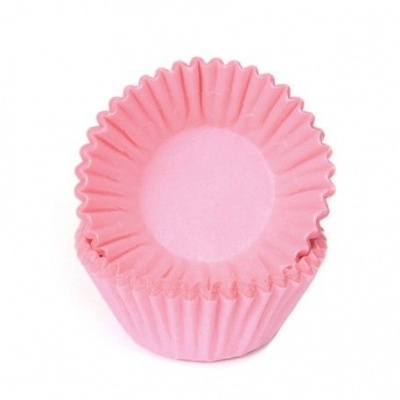 Formas Mini Cupcake Rosa Pastel, pk/100