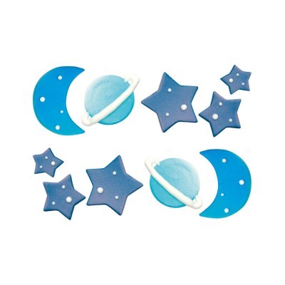 Decorações Açucar Galaxia,pk/10