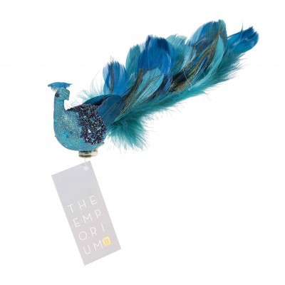 Passaro Pavão Decorativo