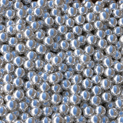 Esfera Crocante Prata, 100gr