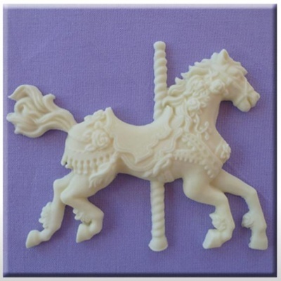 Molde Silicone Cavalo Carrossel