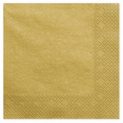 Guardanapos Dourados 40x40cm,pk/20