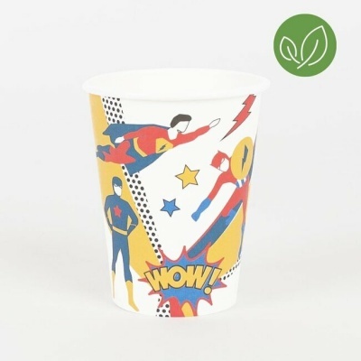 Copos Super Hero, pk/8