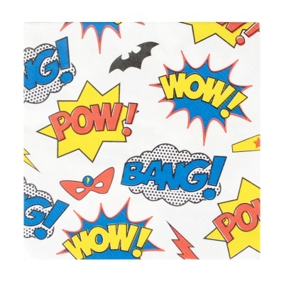 Guardanapos Super Hero,pk/20