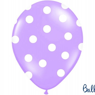 Balões 30cm, Dots,  Lavender Blue, pk/6
