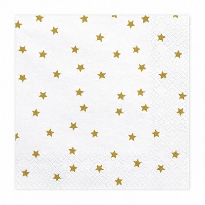 Guardanapos Estrelas Gold,pk/20
