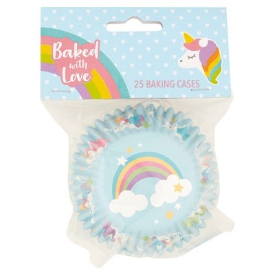 Formas CupCake Unicornio Rainbow,pk/25