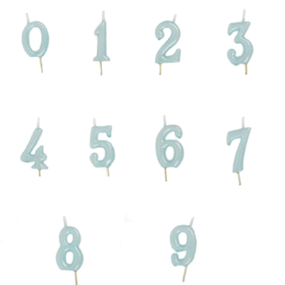 Vela Artesanal Azul Claro