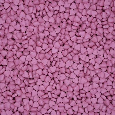 Sprinkles Mini Corações 3D Rosa Claro, 75gr