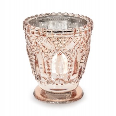 Porta Velas 8cm - Rose Gold