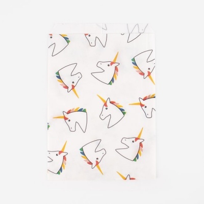 Saquinhos Papel Unicornio,pk/10