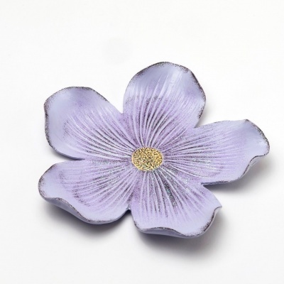 Prato Medio Flor Lilas, 17cm