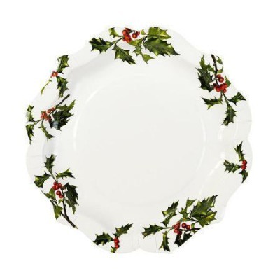 Pratos Botinical Christmas,pk/12