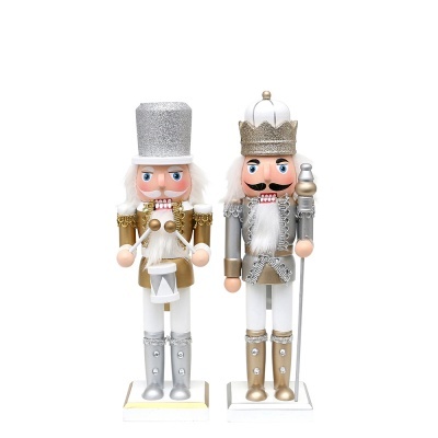 Nutcraker Dourado/Prateado 21cm