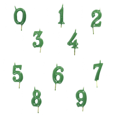 Vela Artesanal Verde escuro