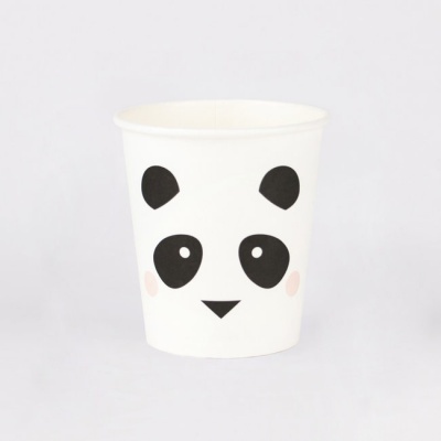Copos Mini Panda,pk/8