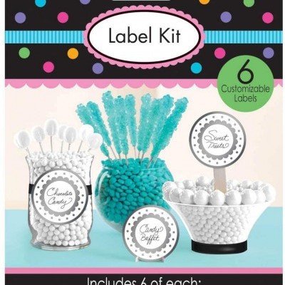 Kit Etiquetas Prateadas, pk/6