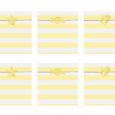 Sacos Festa Yummy Amarelo 13x14cm,pk/6