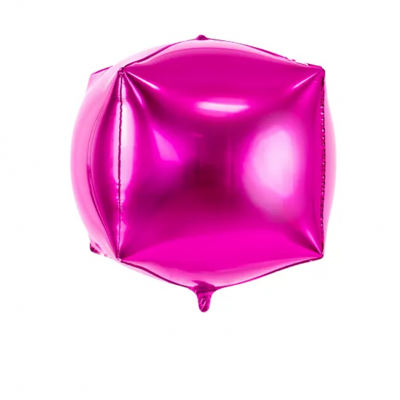 Balão Cubo 35x35 - Dark Pink