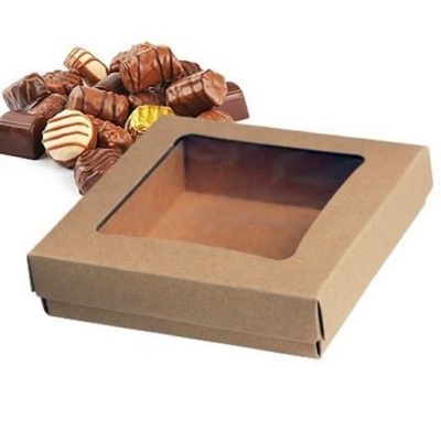 Caixa c/ janela 14,5x14,5x3.5 cm