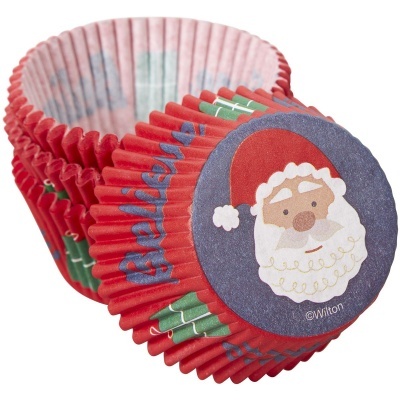 Formas CupCake Santa Blue,pk/75