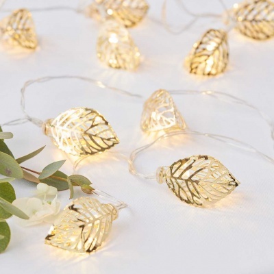 Luzes Gold Vine Leaf
